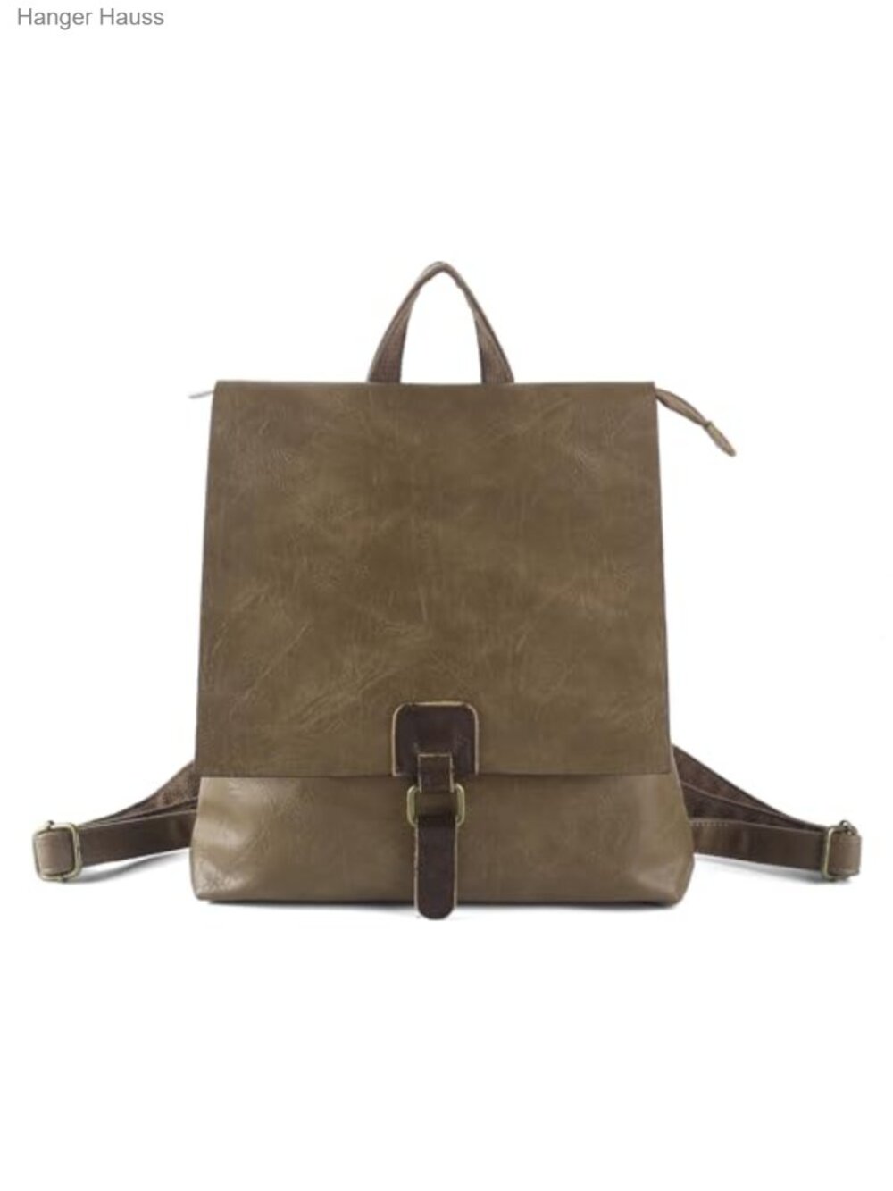 Convertible Leather Travel Backpack Multifunctional Satchel Handbag Detachable